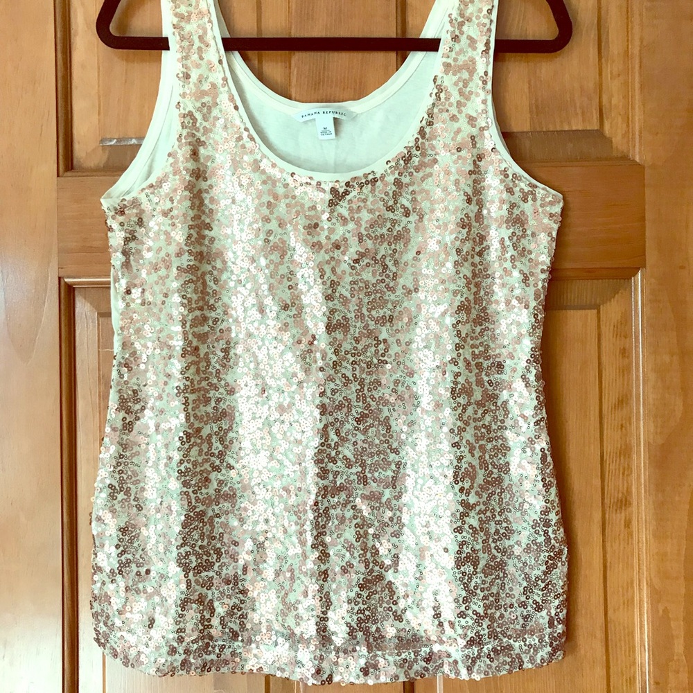 Banana Republic sequin tank size M